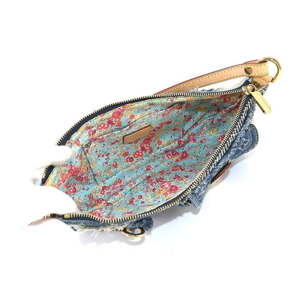 Louis Vuitton Monogram Denim Patchwork Pouchy Sho… - image 6